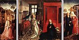 Rogier Van Der Weyden Canvas Paintings - Annunciation Triptych
